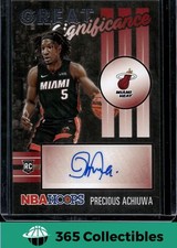 2020-21 Panini Precious Achiuwa Rookie Auto #GS-PRA HOOPS Basketball Miami Heat
