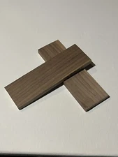 2 Piece Black Walnut Knife Handle Scales Lumber Blank Bookmatched 130x41x9mm #46