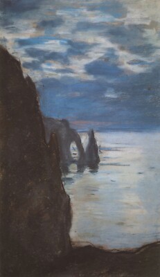 Etretat by Claude Monet Giclee Fine Art Print Reproduction on Canvas