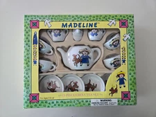 Vintage Madeline Porcelain 13 Piece Tea Set Doll House Tea Cups 1997 New