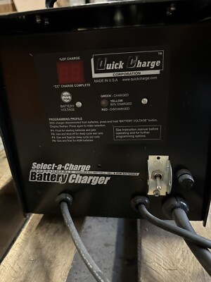 SCSX9640 Select-A-Charge Battery Charger Quick Charge Corporation