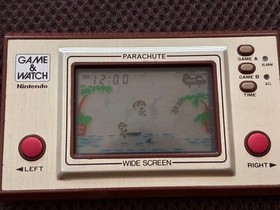 Nintendo Game & Watch Parachute Wide Screen Handheld LCD Game Retro Unit Only