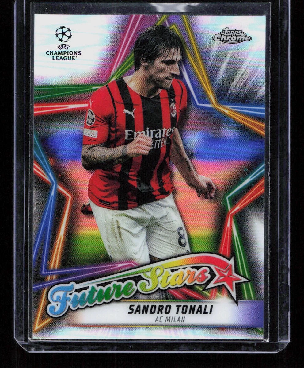 Topps Chrome UCL Sandro Tonali #FS-15 Trading Card 2021-22 for