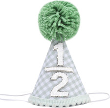 Half Birthday Hat - Cutie Six Months Birthday Decorations, Glitter 1/2 Birthday