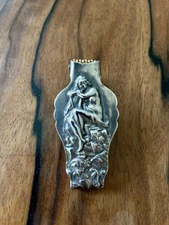 UNGER BROTHERS Nude Sirene Sterling Silver Check Protector - Newark 1872-1904