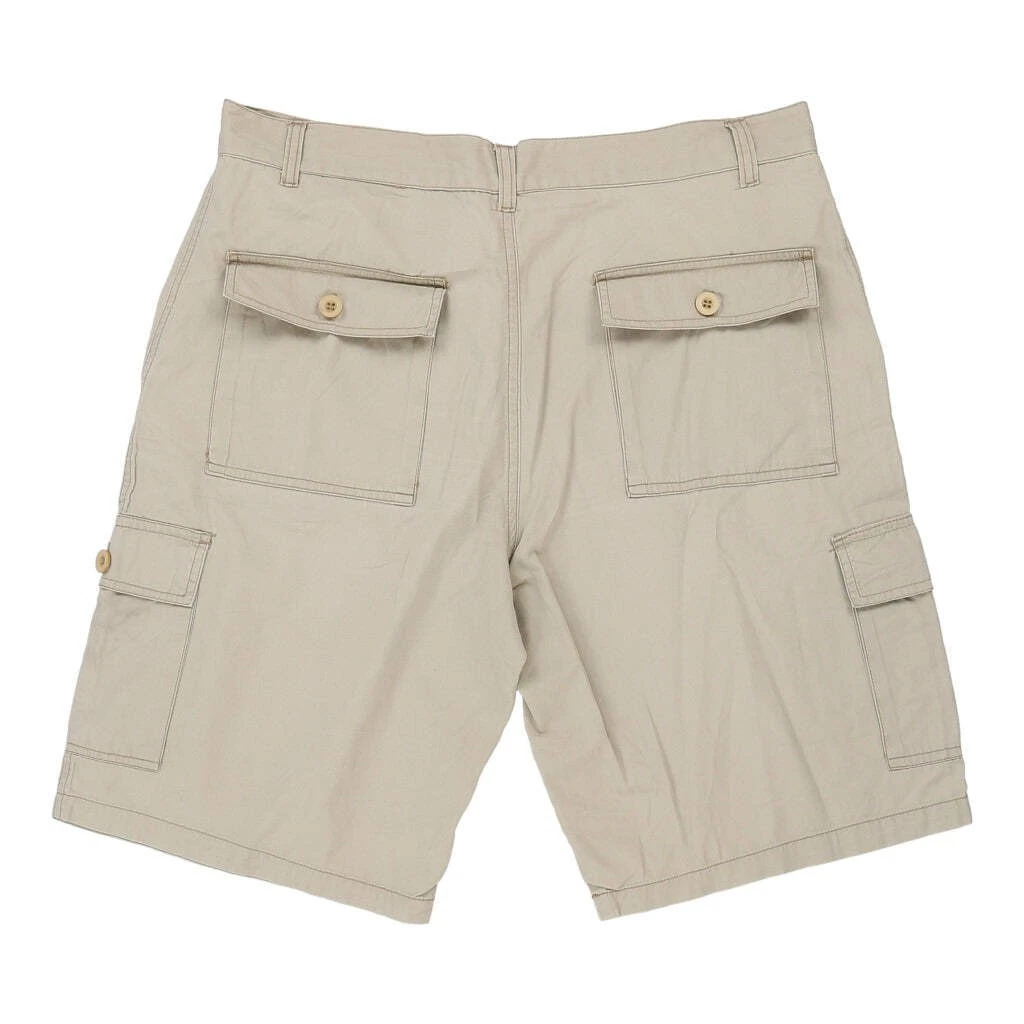 Tramp Cargo Shorts - 36W 11L Beige Cotton
