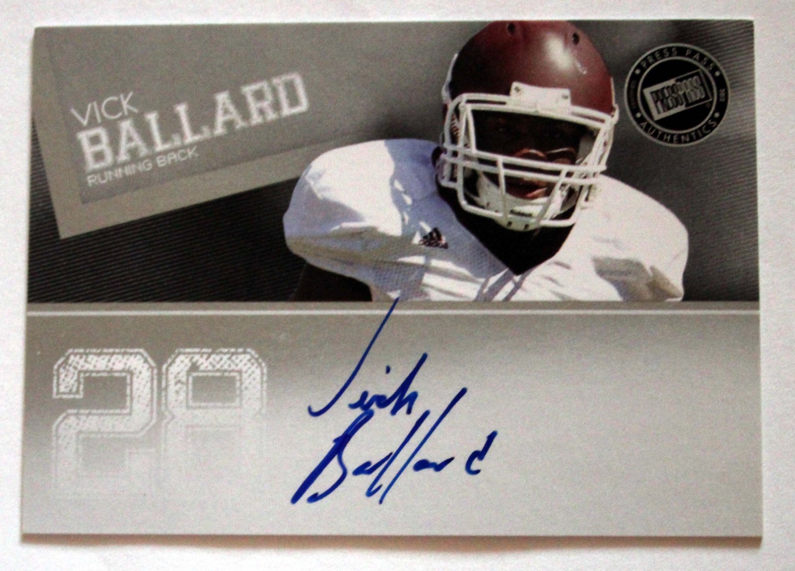 Vick Ballard Press Pass Autographs #PPSVB2 Base
