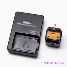 Caricabatteria originale Nikon MH-24 spina UK per D3200 D3400 D5300 D5500 D5600 EN-EL14a