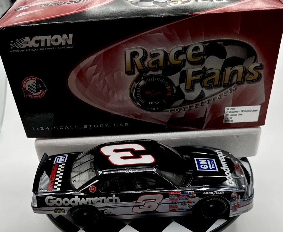 Action Dale Earnhardt #3 GM Goodwrench/1991 Winston Cup Champion color cromo Foto 2 de 4