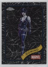 2025 Topps Chrome Marvel Comics Spider Web Refractor 26/399 Domino #154 1f8v