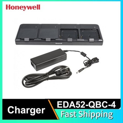 Honeywell EDA52-QBC-4 Quad Battery Charger+Power Cord for EDA52 Mobile Computer