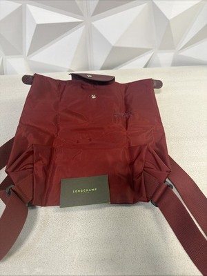 Longchamp Le Pliage Backpack Burgundy New 100%Authentic