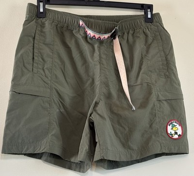 Aeropostale x Peanuts Beagle Scouts Cargo Shorts Green Woodstock Mens Large