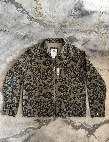 Authentic Medium Dickies Desert Floral Eisenhower Jacket Texas Rose Workwear