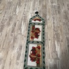 Vintage Apple Basket Tapestry Table Runner With Tassels 68”x 13 In — photo 6