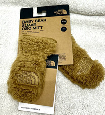 THE NORTH FACE BABY BEAR SUAVE OSO MITTEN, UTILITY BROWN, NWT, 0 - 6 MONTHS C5 