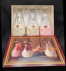 3 VTG Paul Mason California Carafe Since 1852 Glass Milk Bottle Wine Vase In Box