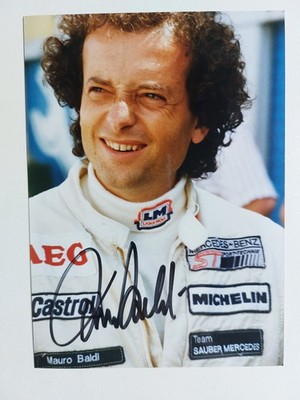 Mauro Baldi - Mercedes , F Formel 1 , DTM , O-Foto signiert , Autogramm