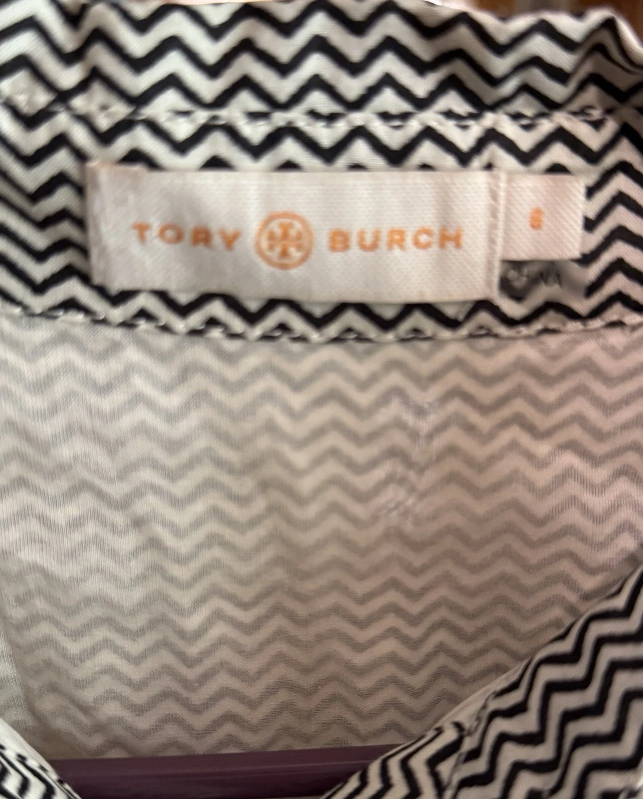 Abito donna Tory Burch taglia 8 bottoni camicia midi colletto con cintura