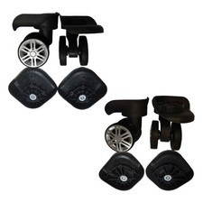 Ruedas Maleta Equipaje 2 Piezas Fácil Instalación Reparación Piezas 360 Grados