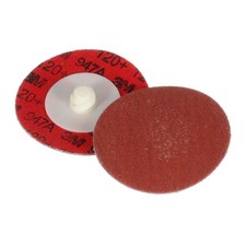 3M Cubitron II Roloc Durable Edge Disc 947A, 120+, X-weight, TR, Maroon, 2 in, D