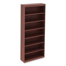 Alera VA78436MC Valencia Series Square Corner Bookcase, Seven-shelf, 35.63w X