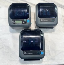 Lot of 3 Zebra GX420D Direct Thermal Label Printer READ