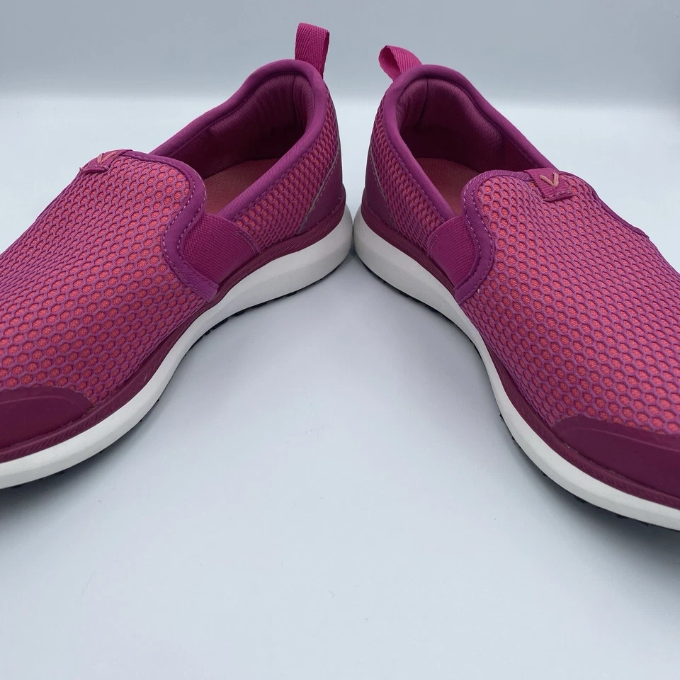 Zapatos cómodos de malla sin cordones rosa Vionic Julianna para mujer talla 8 agarre violeta Foto 3 de 4
