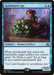 Quicksmith Spy #41 Foil Rare Aether Revolt MTG