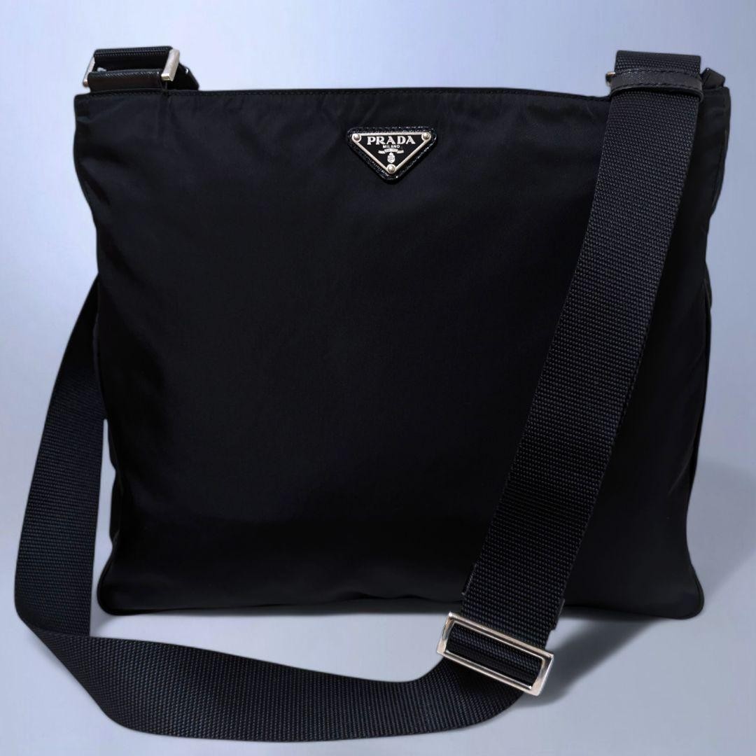 Condition PRADA Multifunction Pocket Shoulder Bag Crossbody Black Nylon thumbnail 3