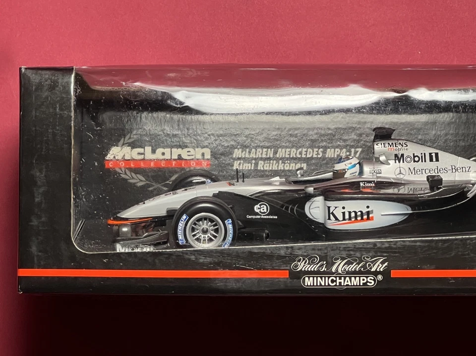 MINICHAMPS / F1 2002 McLAREN MERCEDES  MP4/17 - kimi raikkonen  1/18 SCALE MODEL - Image 3 of 4