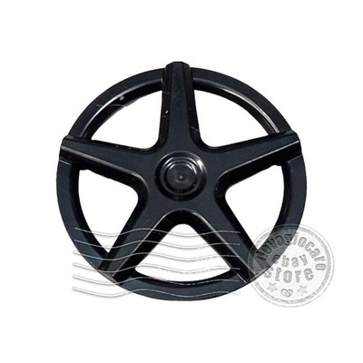 2x LEGO 72210a Wheel Cover 5 Spoke for Wheel 18976 Black | 6336204