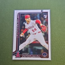 Topps Update Series 2025 Ryan Zeferjahn #US324 Los Angeles Angels Rookie Card. rookie card picture