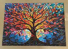Puzzles for Adults 1000 Pieces Stained Glass Tree of Life Puzzle