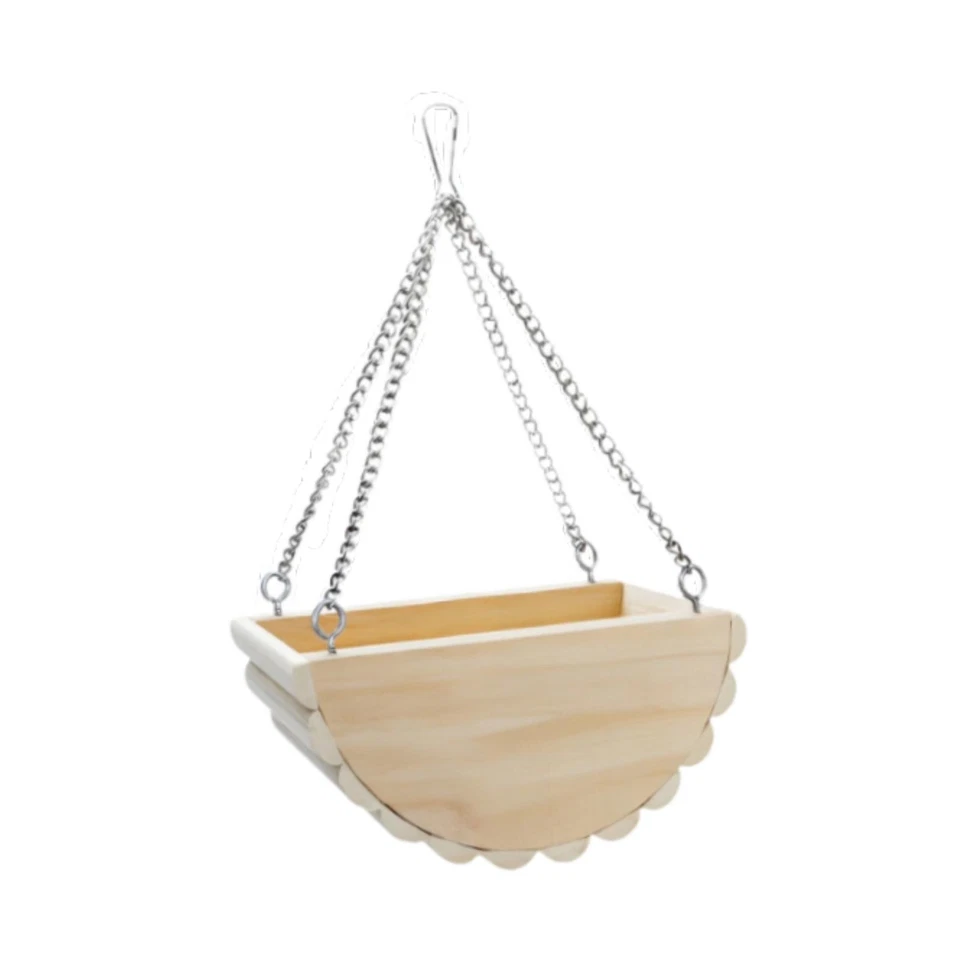Balançoire en bois pour hamster, hamac en bois pour chinchilla et gerbille. - Photo 3/4
