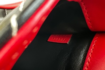 【専用】FASHION BODY GUCCI Calfskin Quilted Mini Deco Shoulder Bag Multicolor White Red