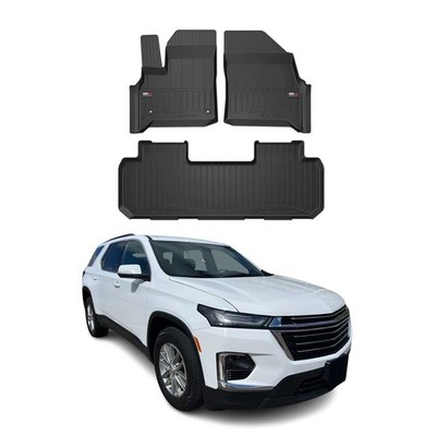 OMAC Premium Floor Mats for Chevrolet Traverse 2018-2024 Heavy Duty All-Weather