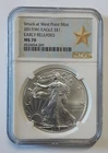 2017-(W) $1 American Silver Eagle NGC MS70 Struck West Point 1 oz Silver