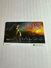 GAME UK - Xbox 360 - Halo 3 Gift Card Rare Collectors Item No Value
