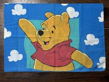Vintage Disney Winnie the Pooh and Piglet standard-size pillowcase sky w/clouds