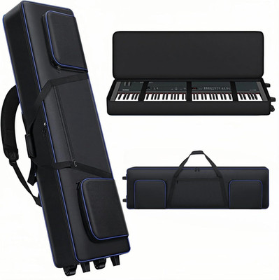 88 Key Keyboard Case Soft Gig Bag with Wheels (53''X14.5''X7'') | 3 Ways to Carry P
