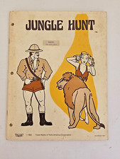 TAITO JUNGLE HUNT UPRIGHT ARCADE VIDEO GAME MANUAL