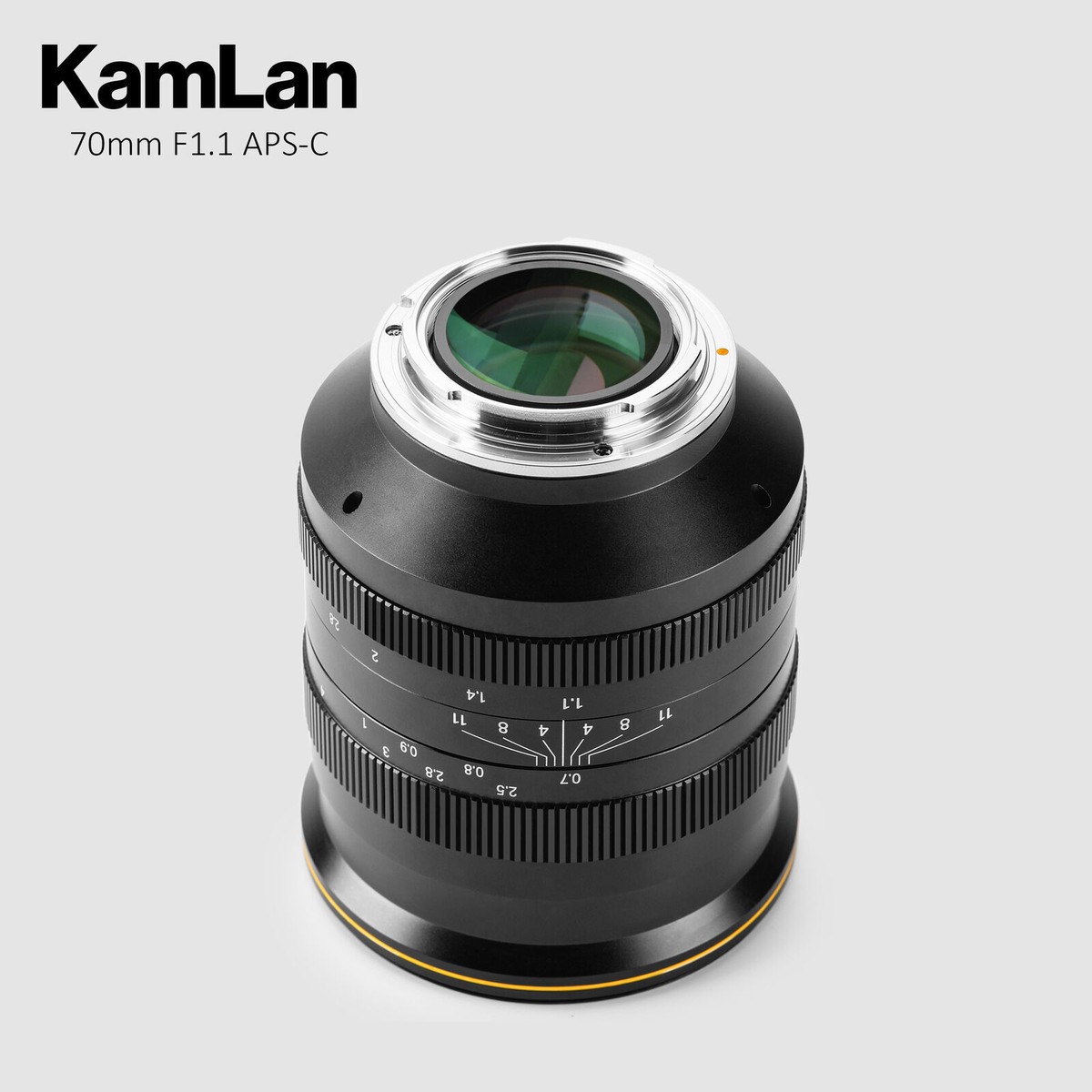Kamlan 70mm F1.1 EOS-M EF-M Kamlan 70mm F1.1 APS-C Manual Lens for Sony E Fujifilm X