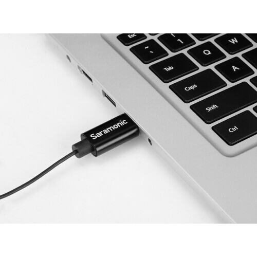 Saramonic SR-ULM10 ULTRACOMPACT CLIP-ON LAVALIER MICROPHONE WITH USB-A CONNECTOR - Picture 7 of 10