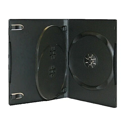 黑色硬质塑料立式/DVD 盒