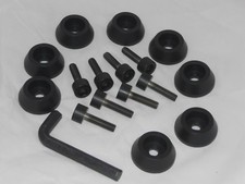 8 Long Screws 8 Washers Black 1 Key For Ballistic Jester 814 Wheel Rim