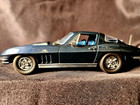 Danbury Mint 1966 Chevrolet Corvette Coupe 427 V8 Navy Blue 1:24 Scale Inv.#4304