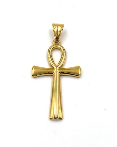 Egyptian Ankh Cross Charm Gold 