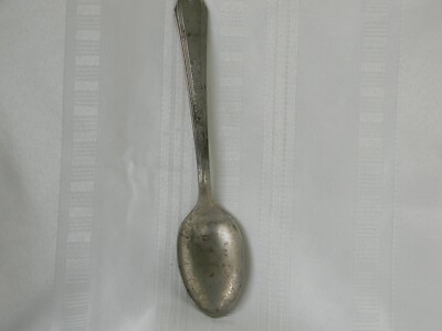 j975 Vintage Plymouth Silver Plate Spoon Jewel Pattern