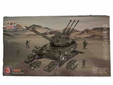 Rare UNIH- TANK BASE OF OPERATION Deformation Scene Tank Playset Toy Ages 3  Up